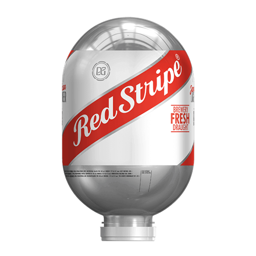Red Stripe Blade Keg